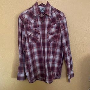 Men’s Cinch Jeans Original Snap Rodeo Shirt. Medium.